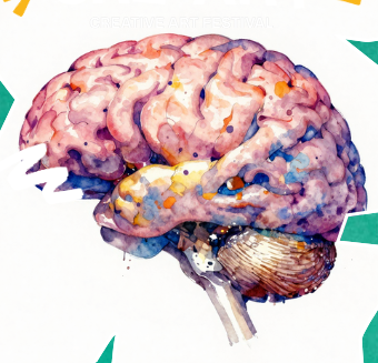 Colorful brain artwork